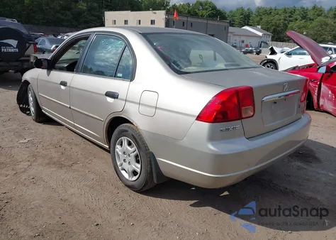 2001 Honda Civic Lx из США, поврежденный, VIN 2HGES16581H508563